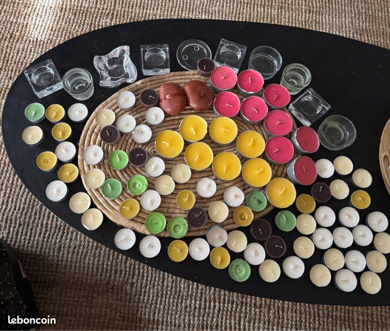 Bougeoirs + bougies (image 1)