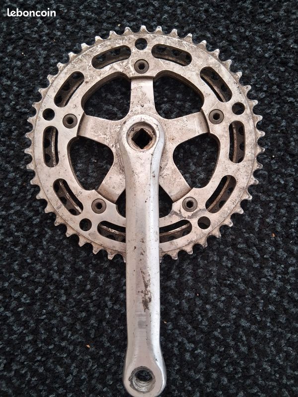 Pédalier Stronglight France Années 1970 + Boîtier - Vintage Vélo Course