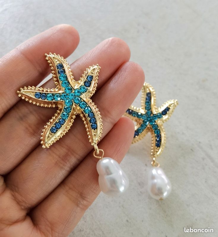 Boucles d'oreilles étoile de mer (image 1)