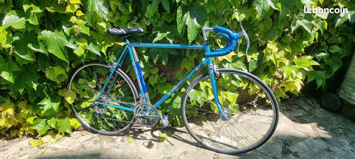 Vélo De Course Vintage Maxi Sports Cyrille Guimard 1993 - Cadre Acier Bleu 53cm