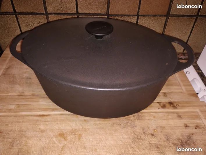 Cocotte Cousances En Fonte - Marron - Compatible Induction - Vintage