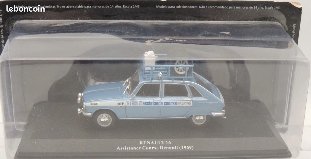 Miniature Rallye Renault 16 Team AC Prague - Échelle 1/43 - Altaya, Neuf Sous Blister