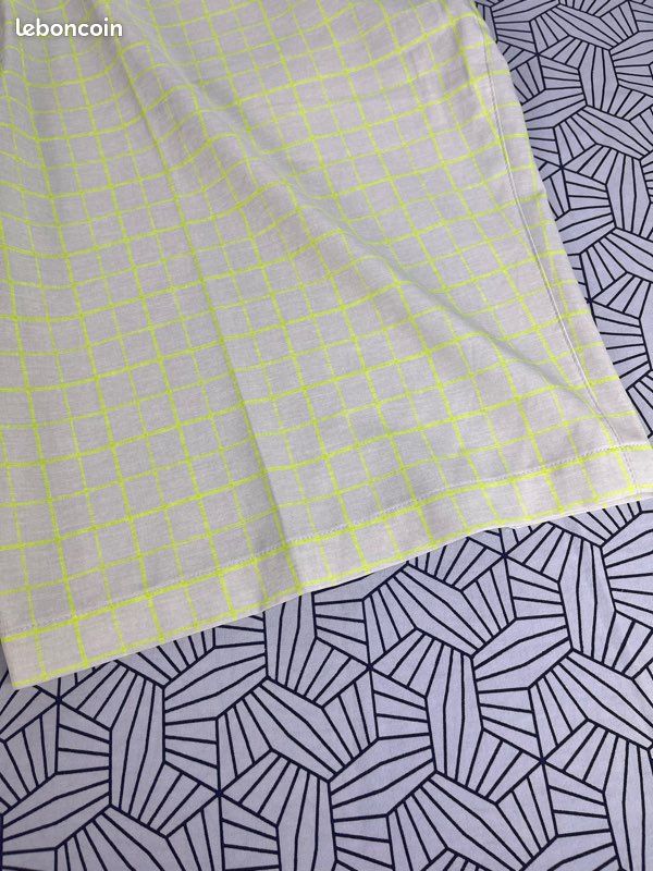 Short Nike golf blanc carreaux jaune fluo sport 38 - XL (image 9)