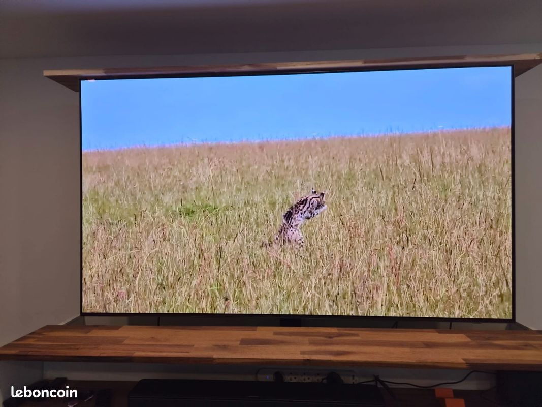 Ensemble TV Samsung OLED 65" (S93D) + Meuble sur mesure avec ascenseur motorisé (image 4)
