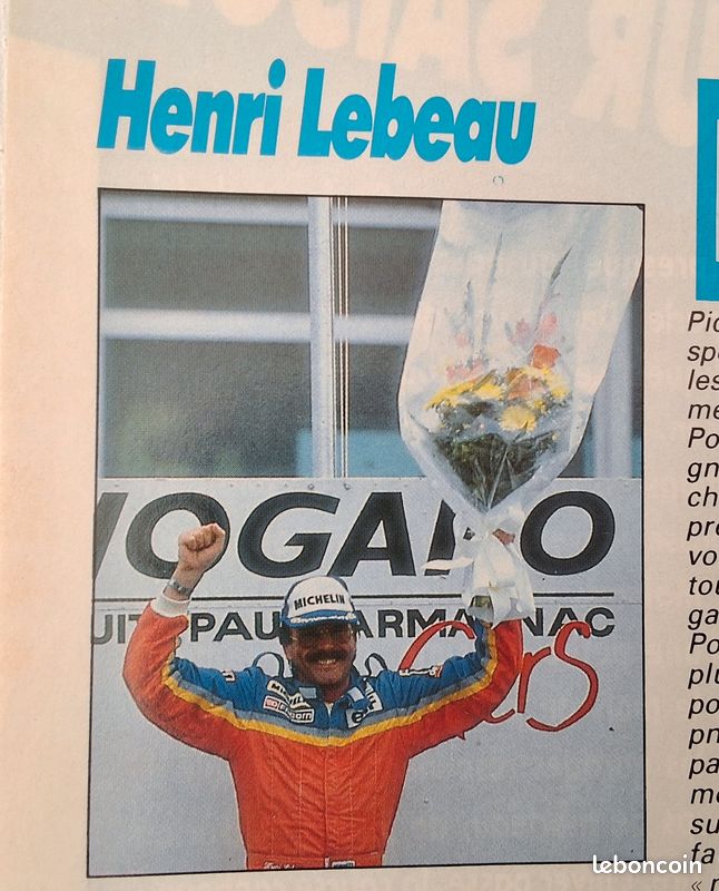 Article de Presse d'époque de 1991 ils racontent leur saison : Henri Lebeau, Coupe Renault 5 Gt Turbo (image 3)