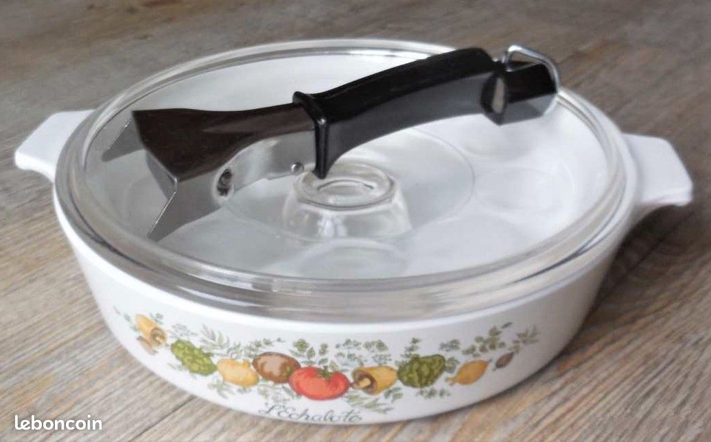 Vintage Plat / sauteuse Pyroflam avec couvercle (image 3)