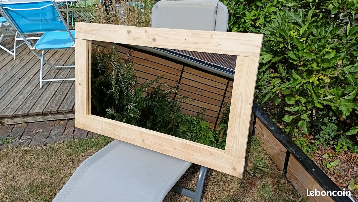 Miroir bois naturel (image 1)