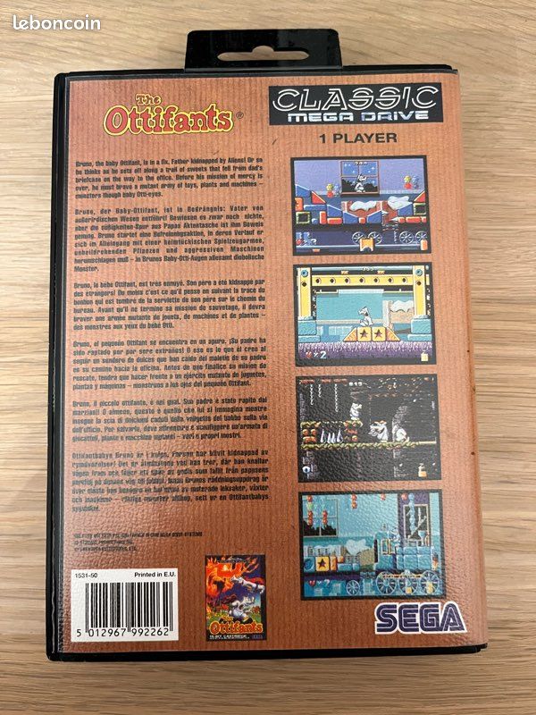 the ottifants classic serie sega master system en boite sans notice PAL EUR