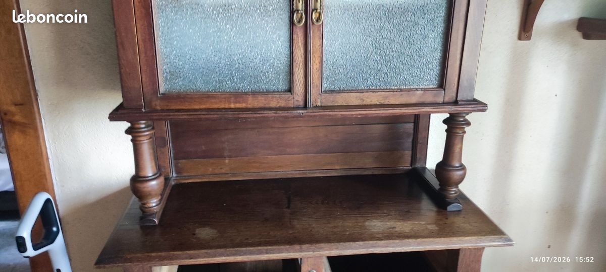 Buffet Vaisselier ancien 2 corps merisier (image 5)