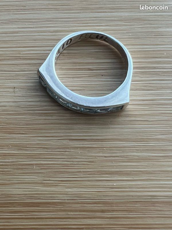 Bague Clio Blue en argent et aiguë marine (image 9)