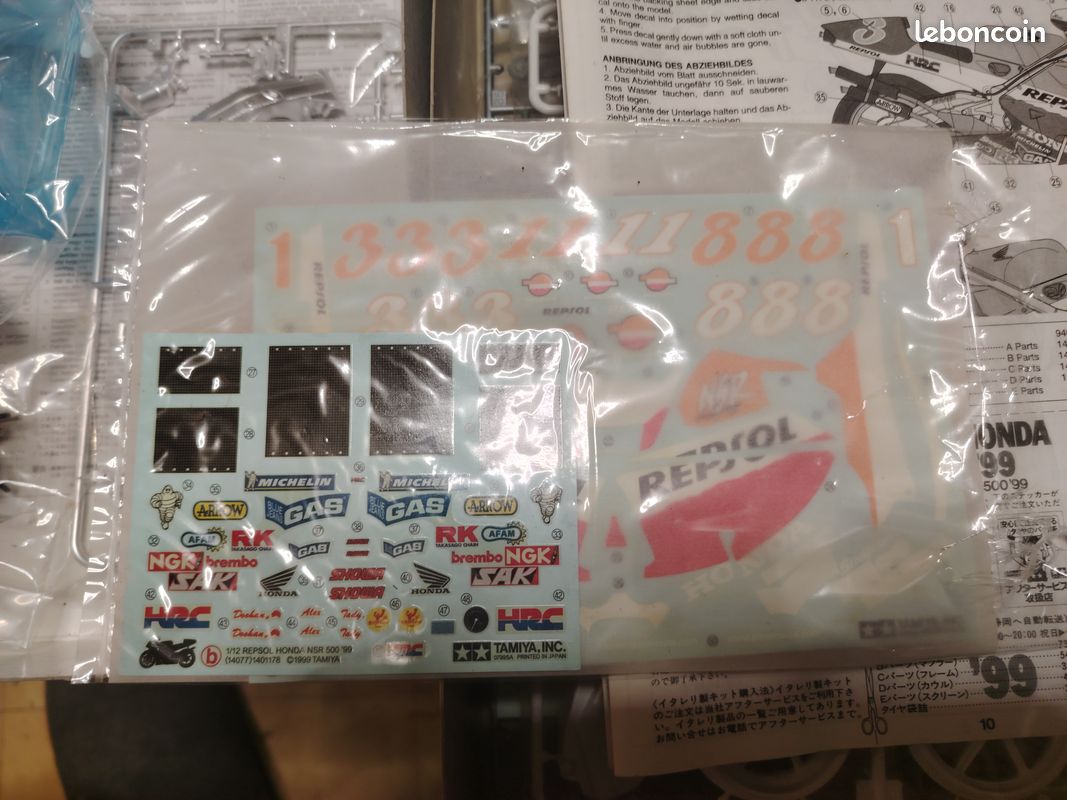 Maquette moto 500 NSR 99 tamiya (image 3)