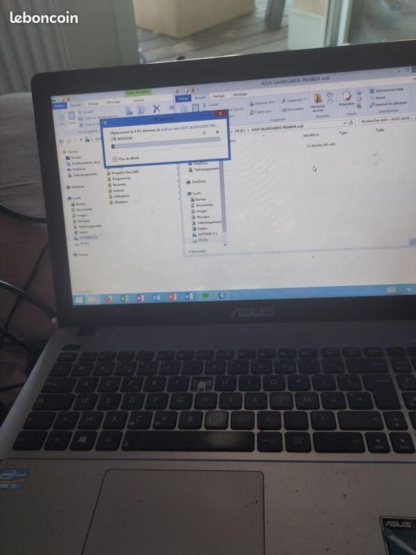 C portable ASUS X550C – Pour pièces ou réparation (image 1)
