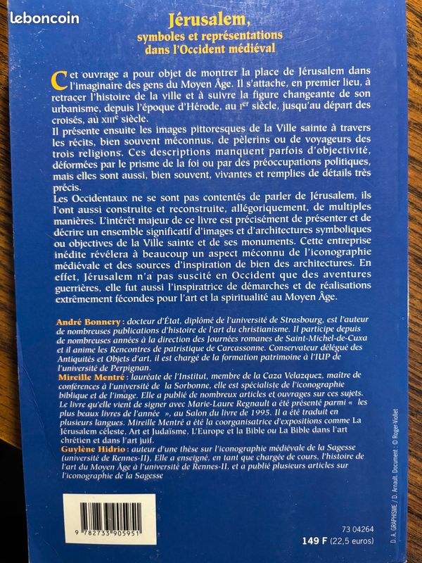 Jérusalem, symboles et représentations dans l’Occident médiéval - A.Bonnery, M.Mentré, G.Hidrio (image 2)