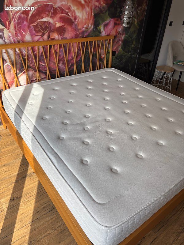 Lit avec sommier lattes & Matelas en 180cm (image 5)