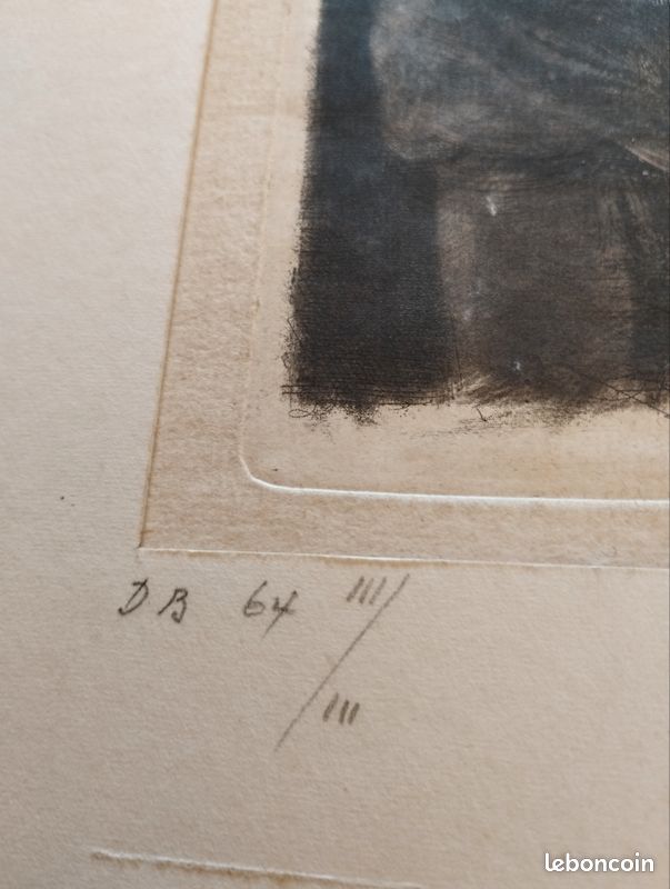 A venir chercher je ne livre pas gravure jean jacques de boissieu le vieux paysan gitard (image 2)
