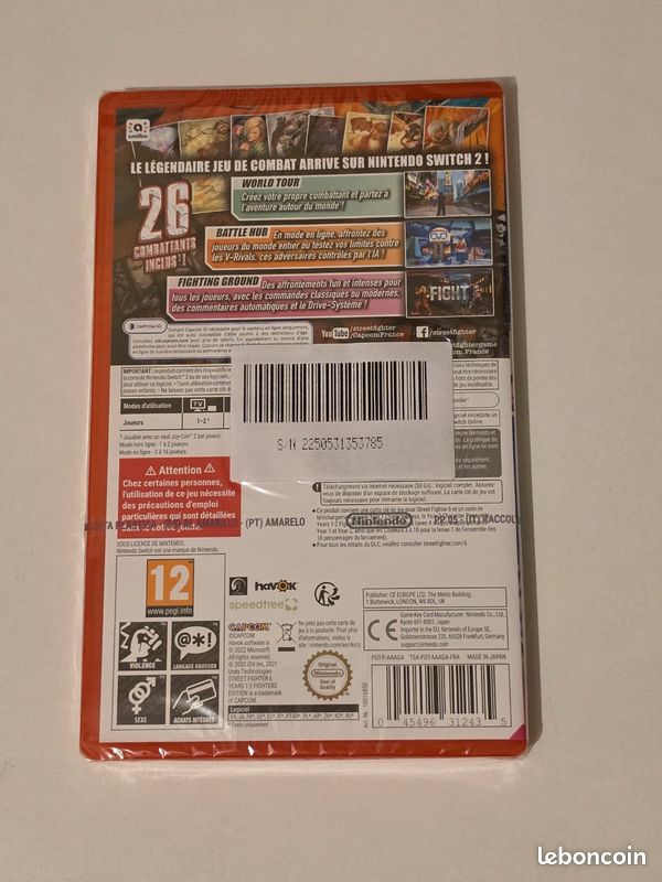 Street Fighter 6 Years 1 - 2 Fighters Edition Nintendo Switch 2 Neuf sous blister (image 2)
