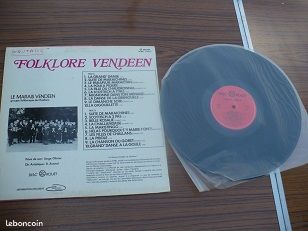 Disque 33 Tours Folklore Vendéen de Challans (image 2)