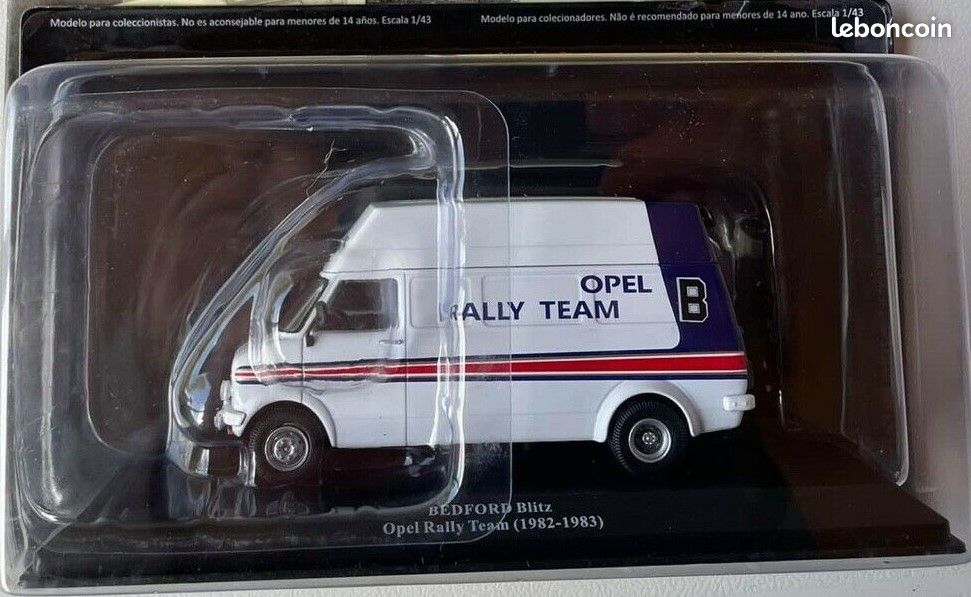 Modélisme 1/43 - Bedford Blitz Van Opel Rally Team 1982-1983 - Die-cast (métal) - Neuf