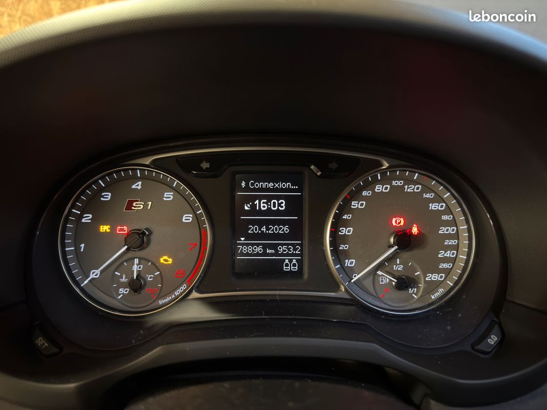 Audi S1 Sporback 2.0 TFSI 231ch - Garantie 12 mois - BOSE - Cuir nappa (image 10)