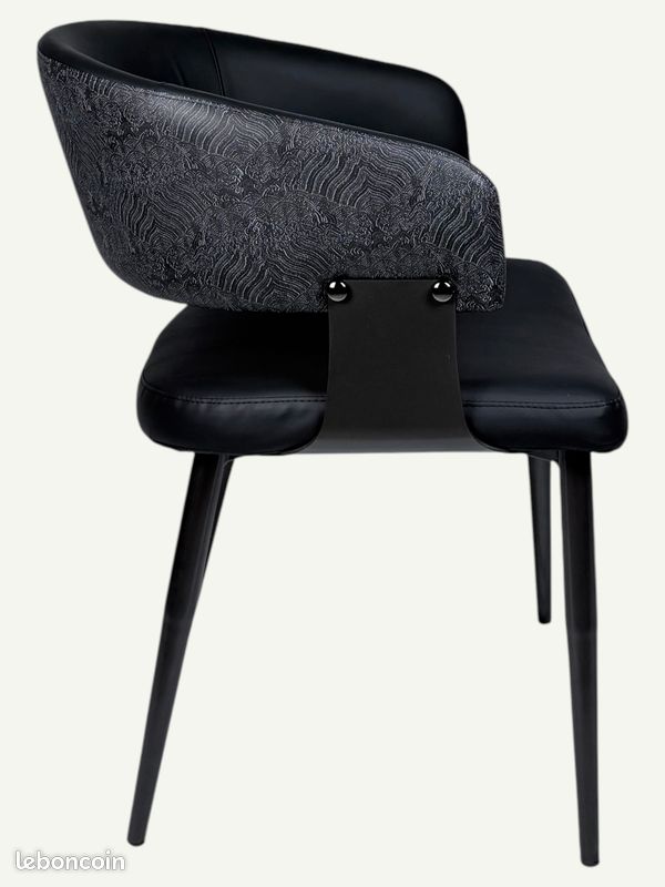 Chaise noire moderne – Style chic – 49 (image 3)