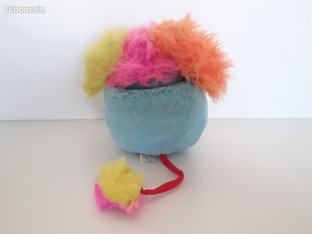 Peluche Popples Jaune Potato Chips MATTEL 1986 22 cm chez vous des demain