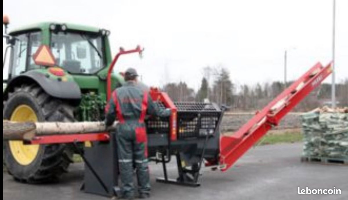 Combiné bois de chauffage + Deck tractable (image 1)
