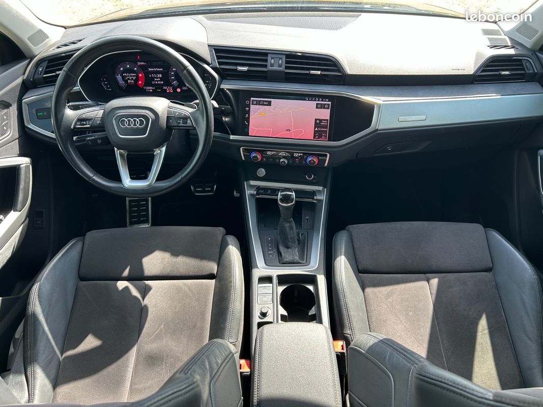 AUDI Q3 Q3 35 TDI 150 ch S tronic 7 Design Luxe Caméra 360 Car play Ouverture et Démarrage sans clef Garan (image 2)