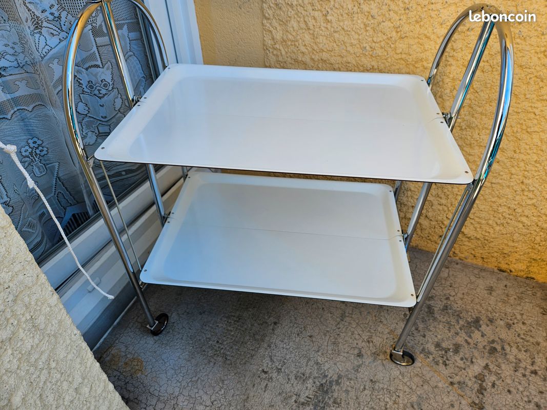 Table desserte pliante vintage (image 1)