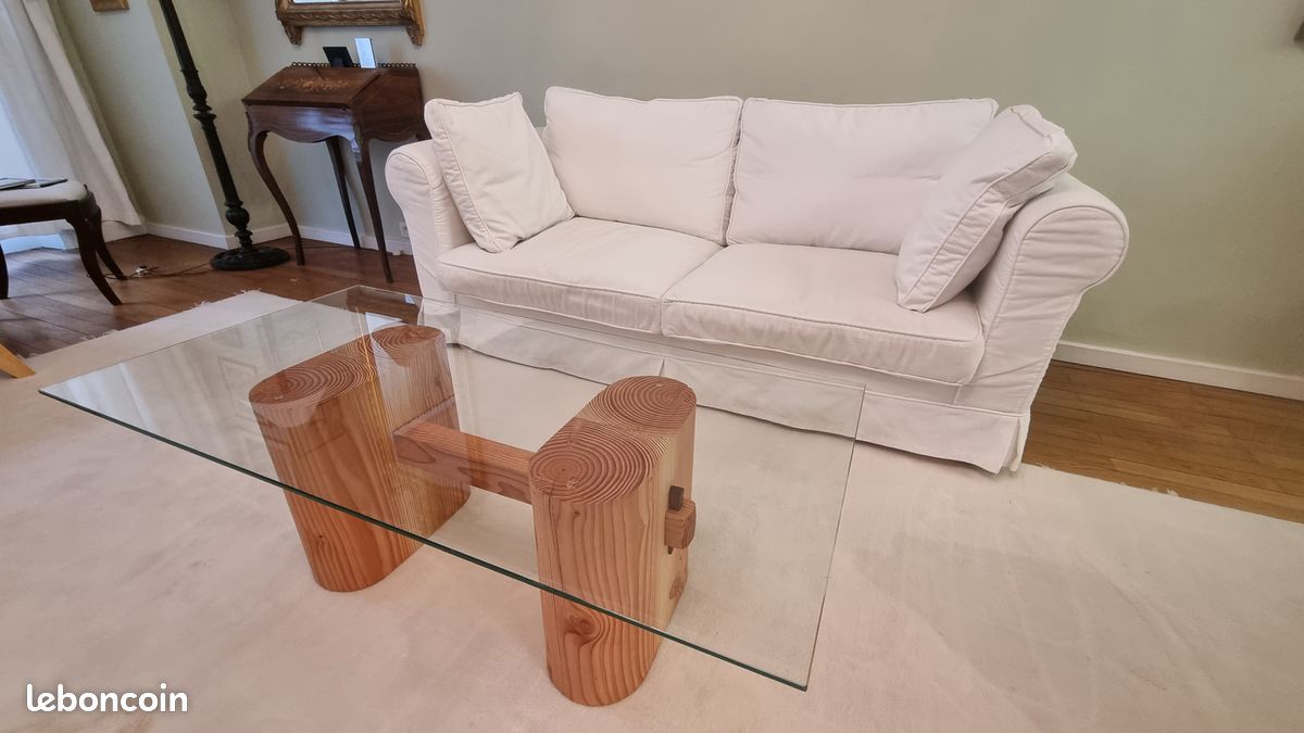 Table basse design bois massif (image 7)