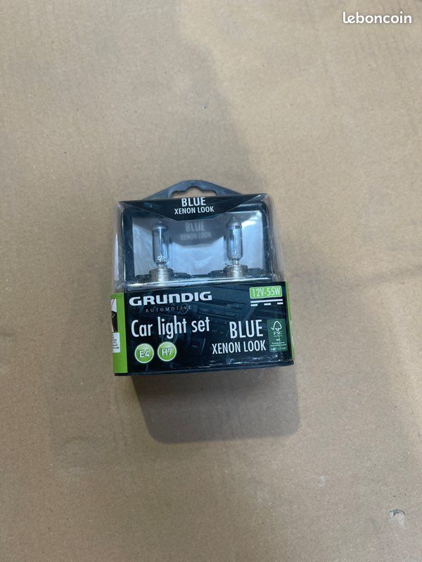 2 AMPOULES H7 E4 GRUNDIG BLUE XENON LOOK Car light set 12V-55W (image 3)