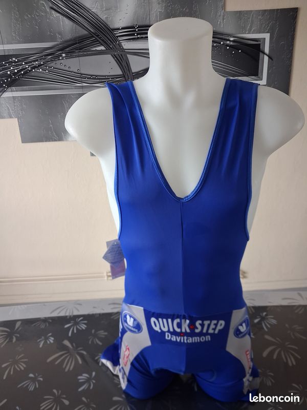 Maillot Vermarcsport Cyclisme Velo Vintage Equipe Quick Step Davitamon