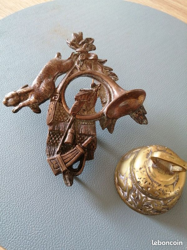 Ancienne Cloche Vélo Cycles Roma - Bronze Avec Plaque Aluminium - Bon état