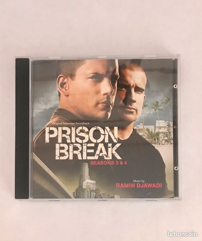 CD de la bande originale de la série Prison Break, saisons 3 et 4, par Ramin Djawadi, label Varèse Sarabande (image 1)