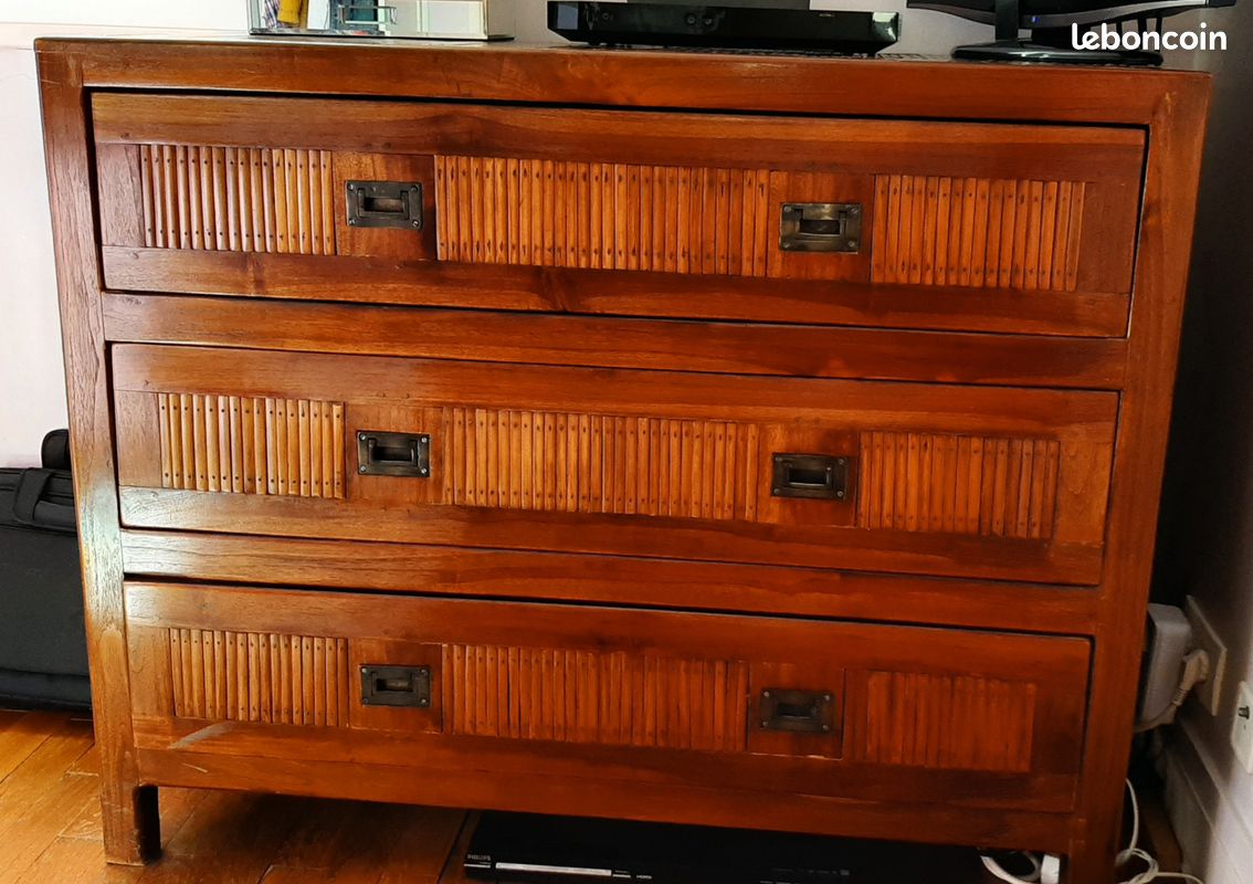 Commode et chevet acajou (image 1)