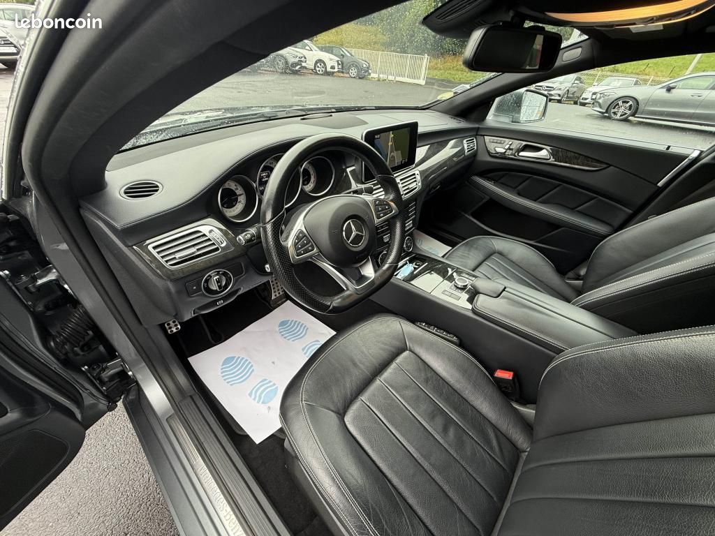 MERCEDES CLS 350 d - BVA 9G-Tronic Plus Sportline 4-Matic - BVA GPS + TOIT OUVRANT + CAMERA AR (image 10)
