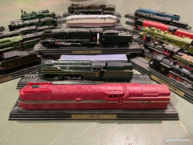Collection Atlas – 4 Locomotives à Vapeur HO (non Motorisées) – Duchess, Pacific, 232 U 1