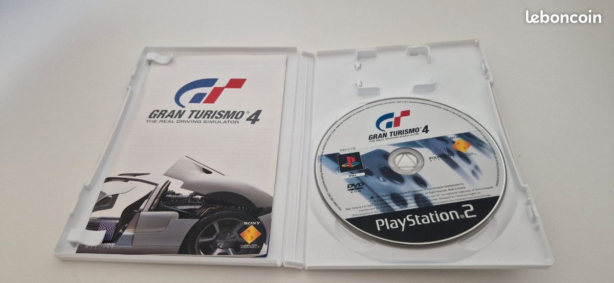 GT gran turismo 4 course voiture boîte FR playstation 2 PS2 boite remplacer
