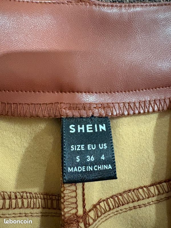 Pantalon simili cuir Shein (image 9)