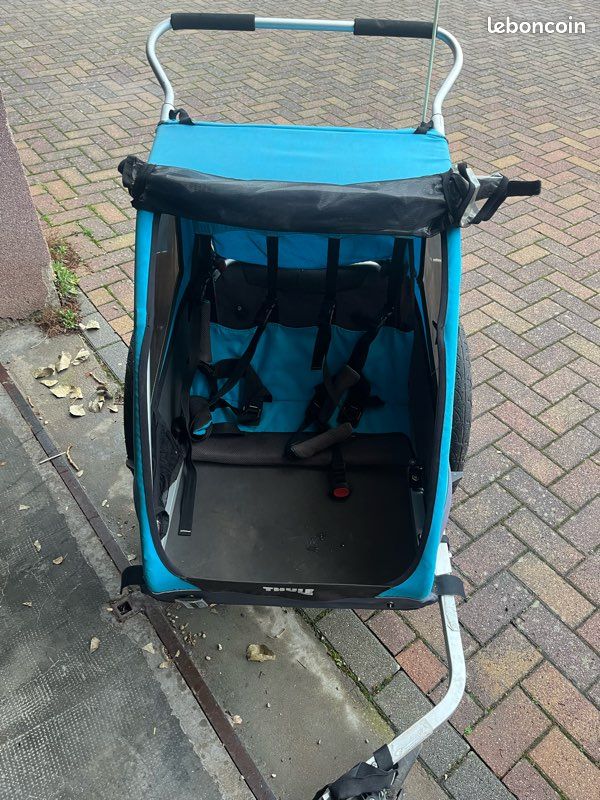 Remorque vélo Thule Coaster XT bleue (image 1)