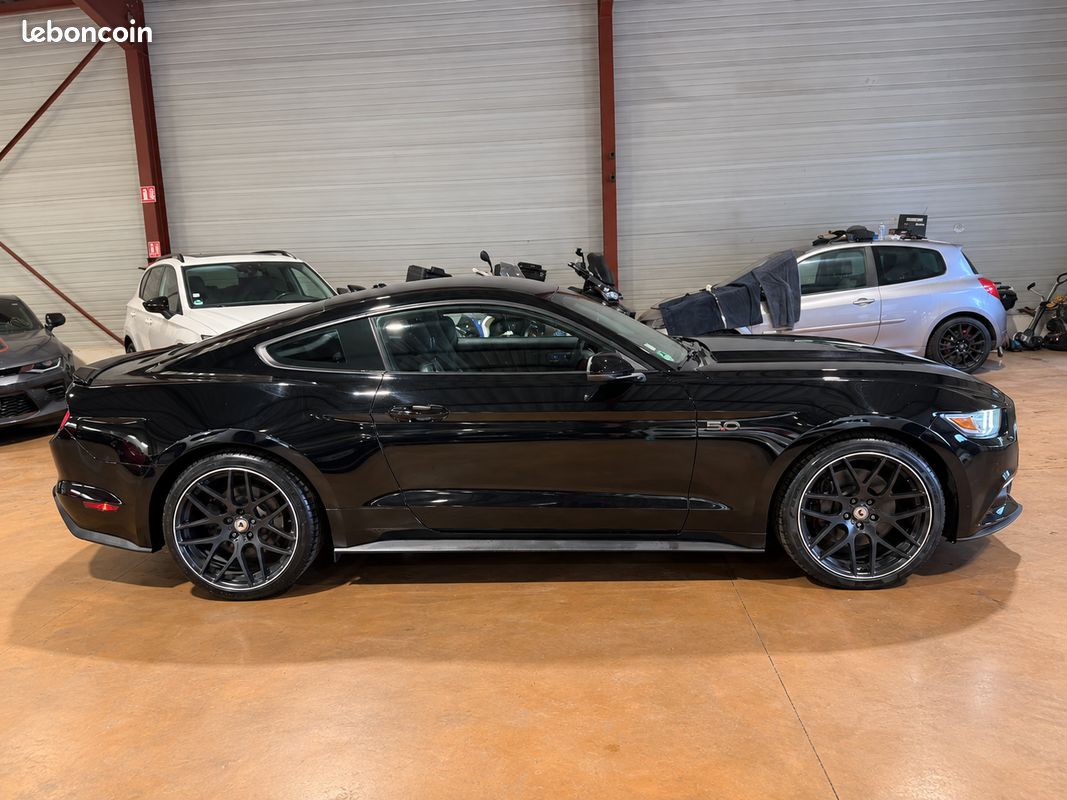 FORD MUSTANG GT V8 5L 441CH BVA 6 - En stock / Homologuée / Borla / Clim / Cuir (image 3)