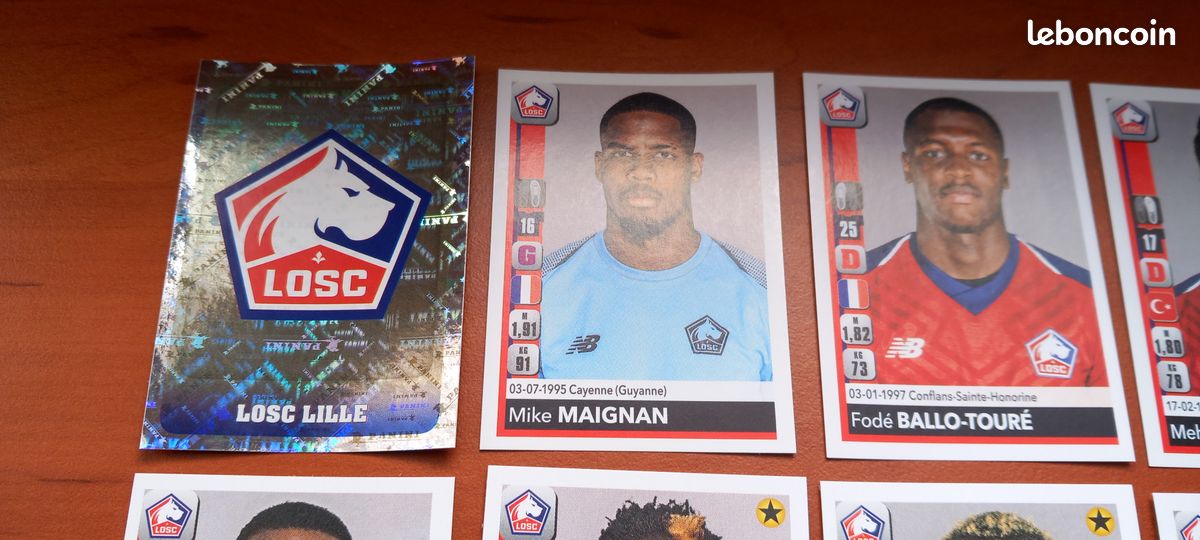 N°122 PANINI FOOTBALL 86 losc Lille