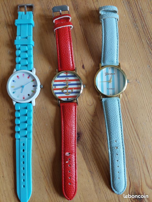 3 MONTRES différents motifs (image 1)