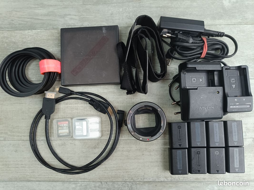 Pack Sony A7SII+Sony24-240+Canon24-70+Canon16-35+Micro K2M+accessoires (image 5)