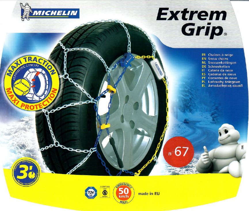 Chaines Neige Michelin Extrem Grip N°67 - Équipement auto