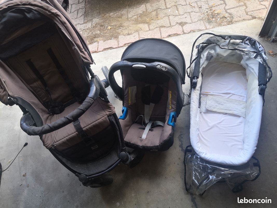 Ensemble poussette cosy nacelle souple Britax (image 1)
