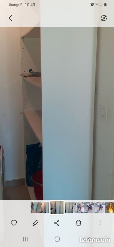 Meuble ikea encastrable avec 5 étagères et un range chaussures inclus (image 2)
