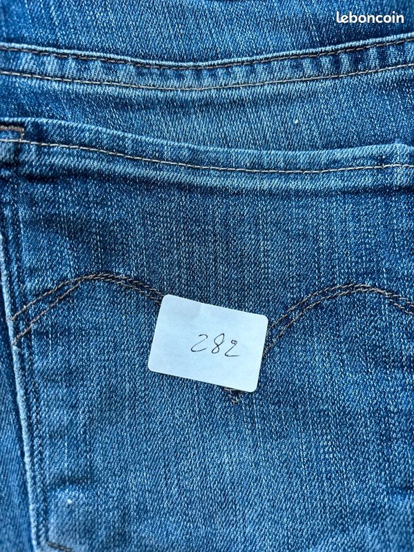 Jean Slim Levi's Demi Curve Bleu Taille W27 L32 Mid Rise Skinny (image 12)