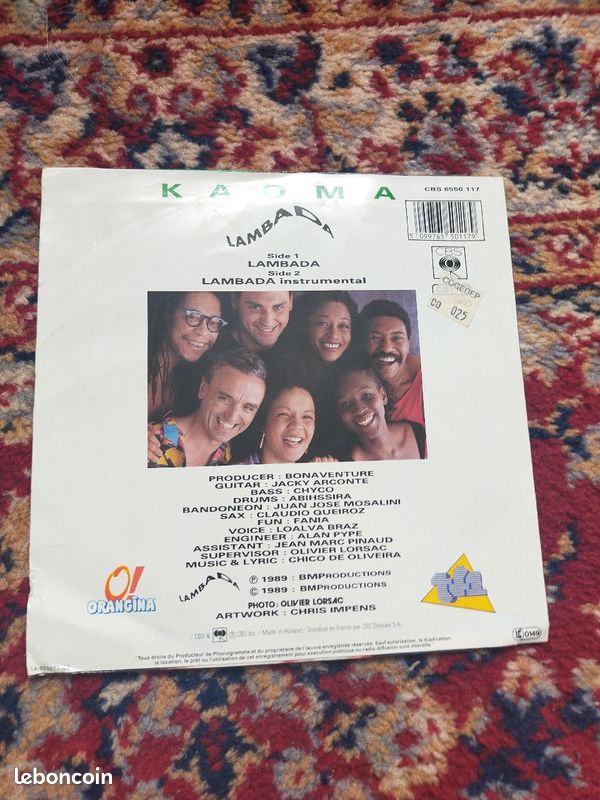 Vinyle vintage Kaoma (image 2)