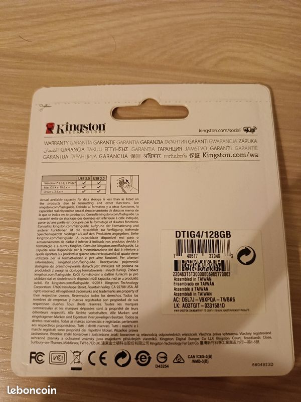 Clé USB Kingston 128 GB (image 2)
