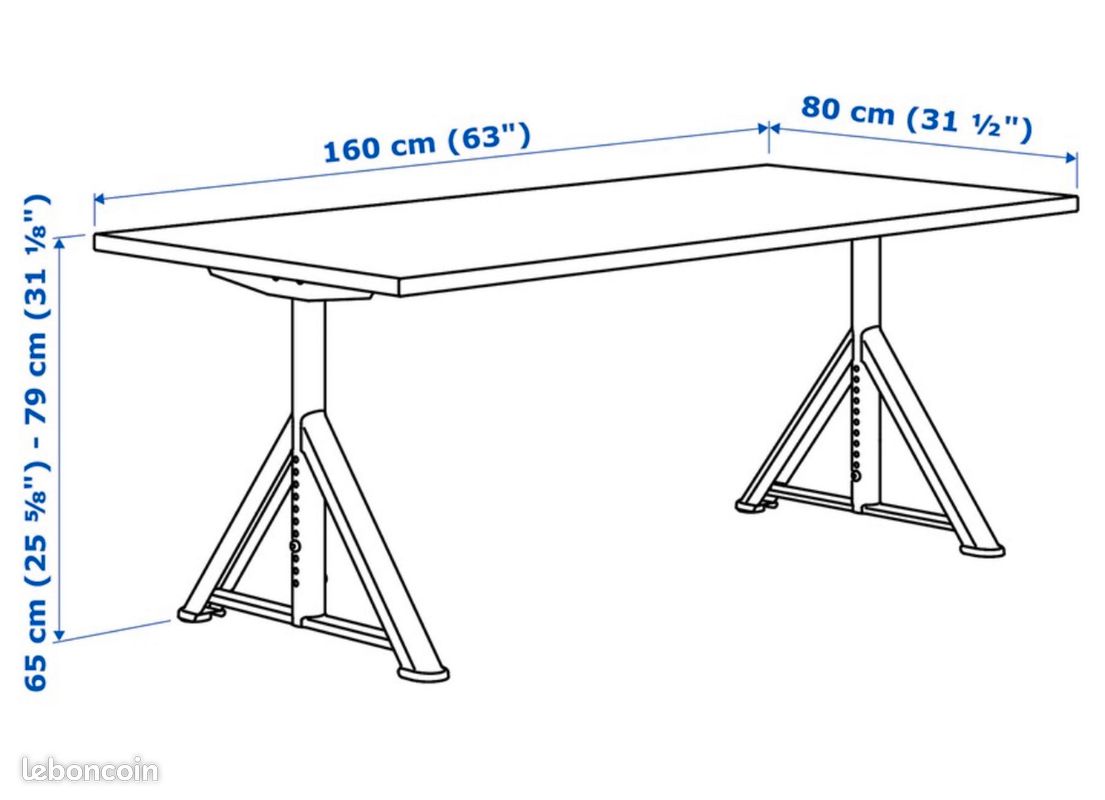 Bureau idasen ikea (image 5)